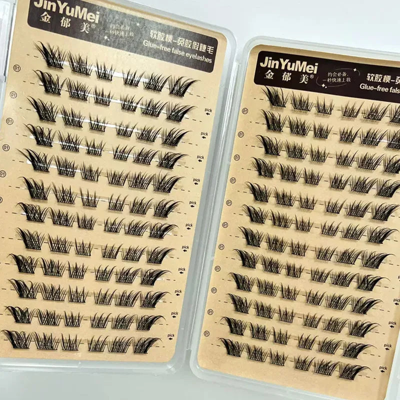Self-adhesive Glue-free False Eyelashes Reusable Fluffy Fox Eye Effect