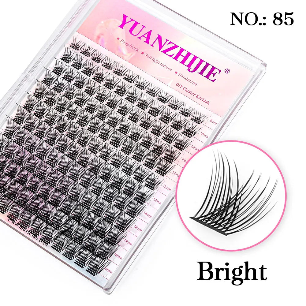 DIY Clusters Eyelash Extension Natural Segmented Eyelashes Bundles