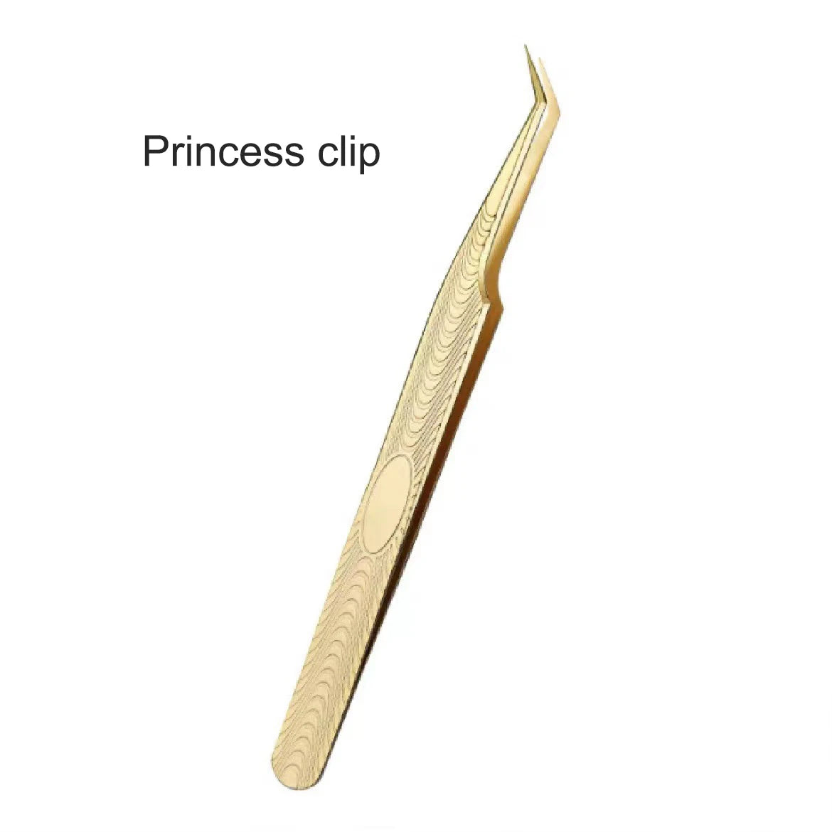 Eyelash Tweezers Professional Golden Stainless Steel High Precision