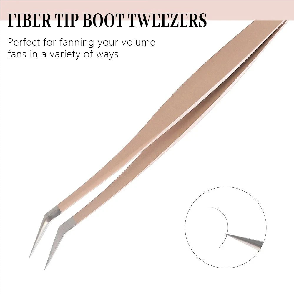 1PC Eyelash Extension Tweezers Stainless Steel 3D Accurate Clip Eyelashes Tweezers