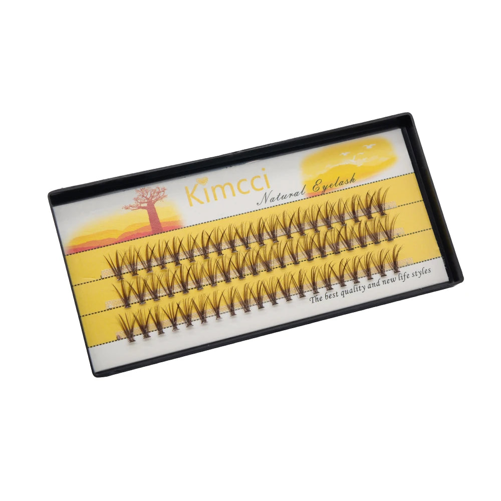 BROWN Eyelashes Individual 20D Cluster Mink Lashes