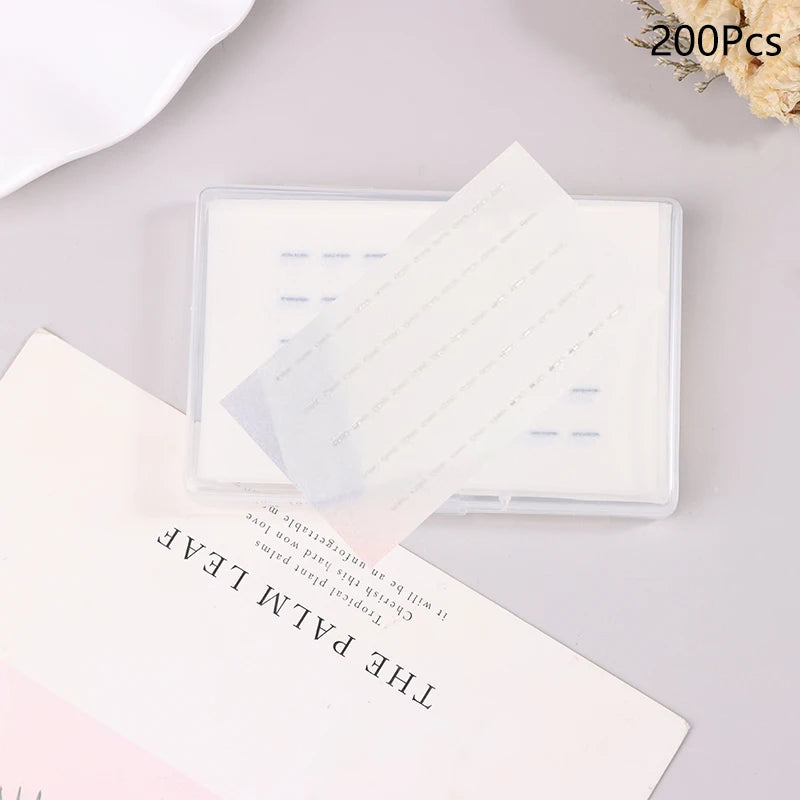 40/200pcs Hypoallergenic Waterproof Adhesive Tape Glue-Free Eyelash Glue Strip