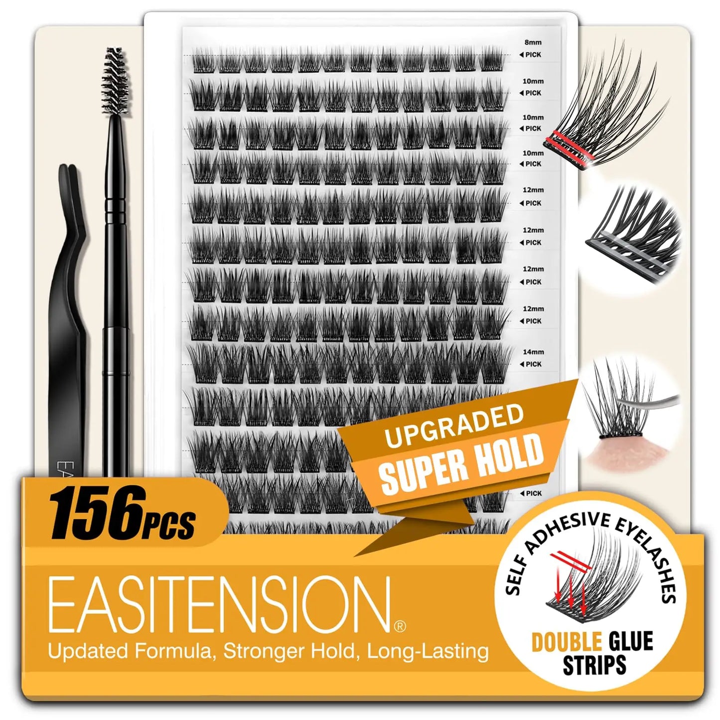 Double Strip Adhesive Cluster Lash