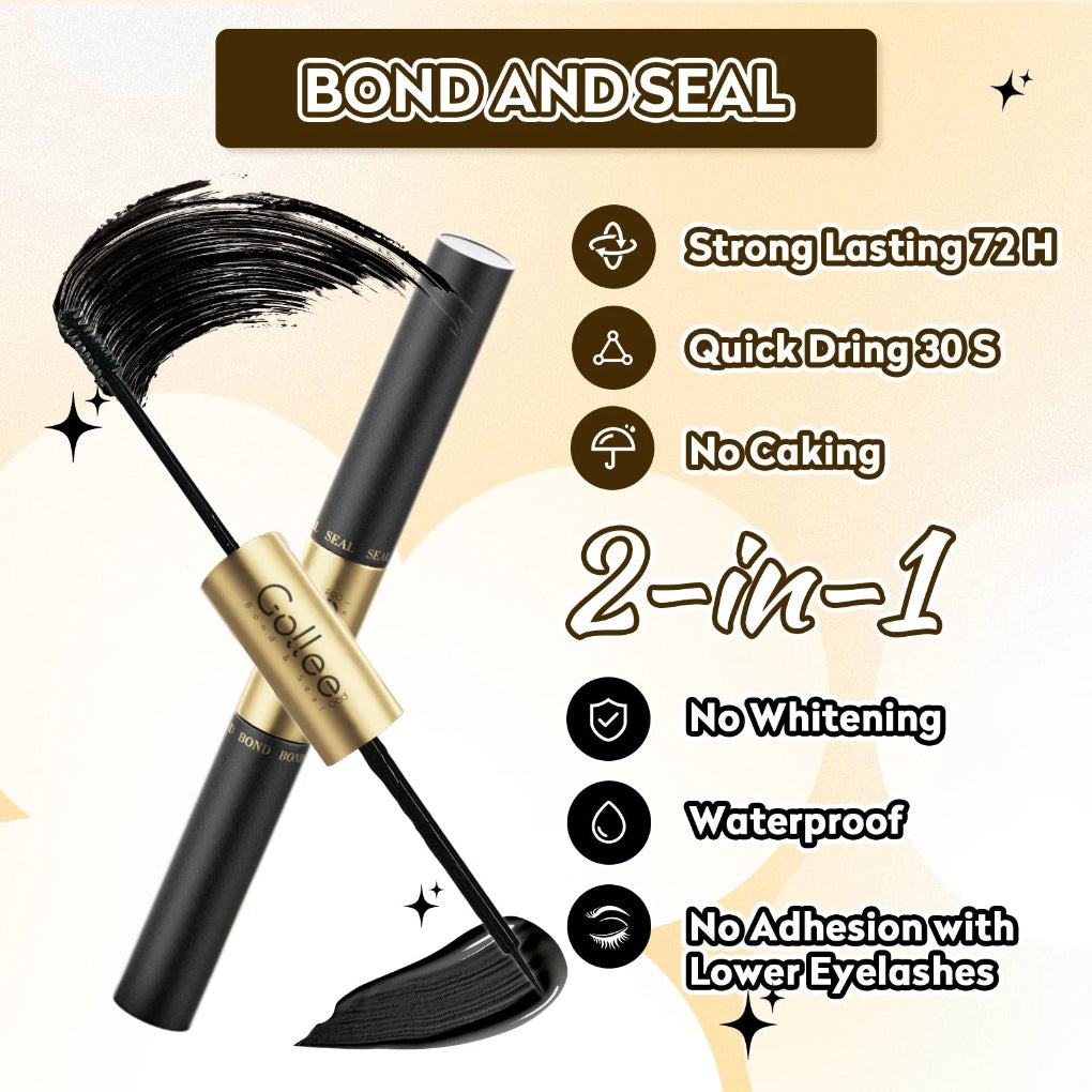 168pcs DIY Cluster Lash Kit 2 IN 1 Bond and Seal 8ml Lasting 3Days Lash Remover Home Use False Eyelash Adhesive Seal