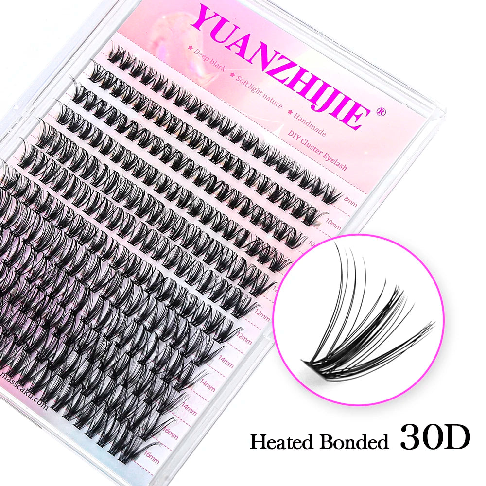 DIY Clusters Eyelash Extension Natural Segmented Eyelashes Bundles