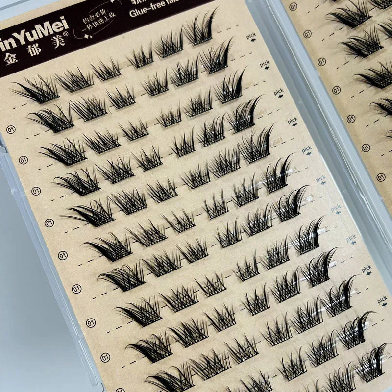 Self-adhesive Glue-free False Eyelashes Reusable Fluffy Fox Eye Effect