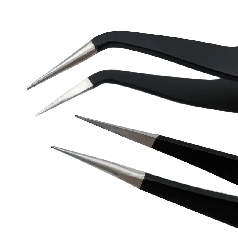 1PC Lashes Tools Tweezers With Fiber Tips for Volume False Eyelash Extensions