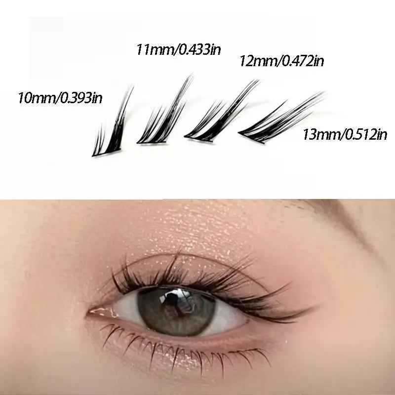 Japan Fox Eye Effect Cluster Lashes