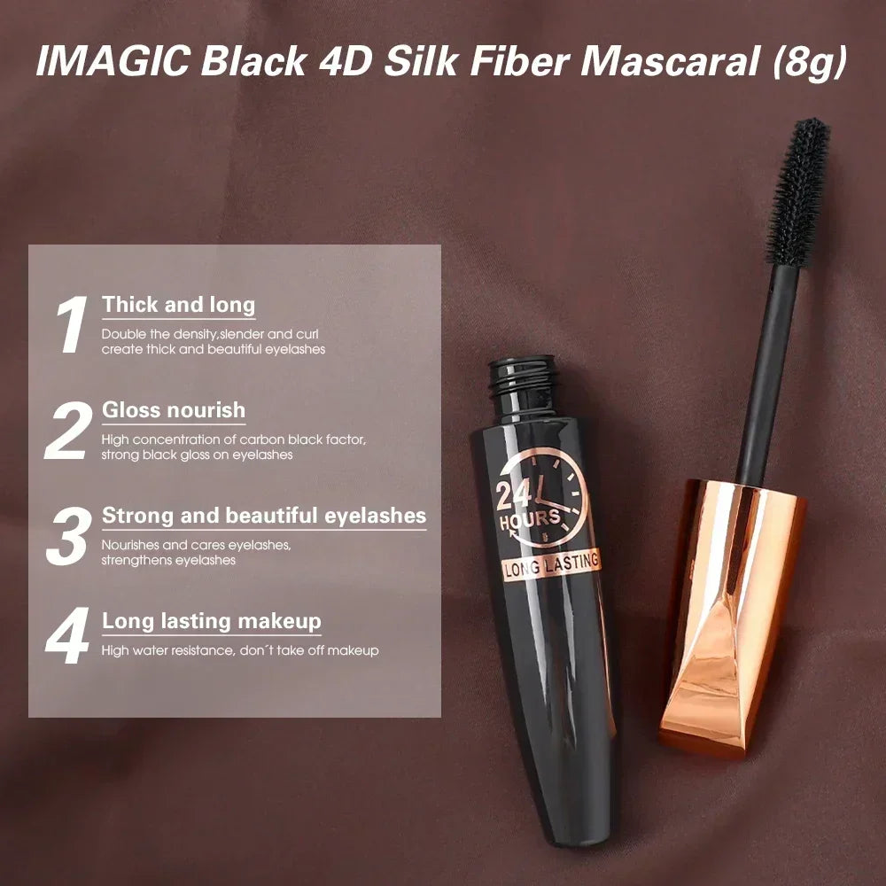 5D Waterproof Mascara Lengthens Eyelashes