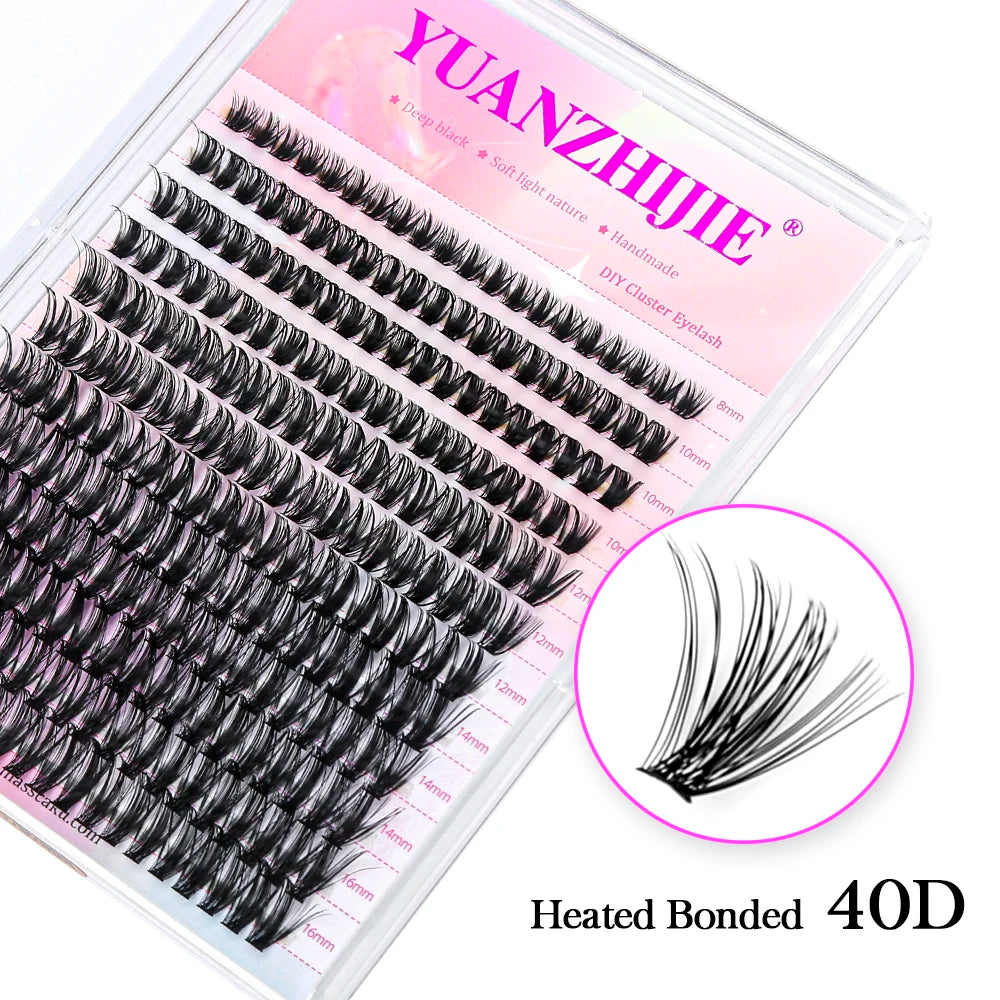 DIY Clusters Eyelash Extension Natural Segmented Eyelashes Bundles
