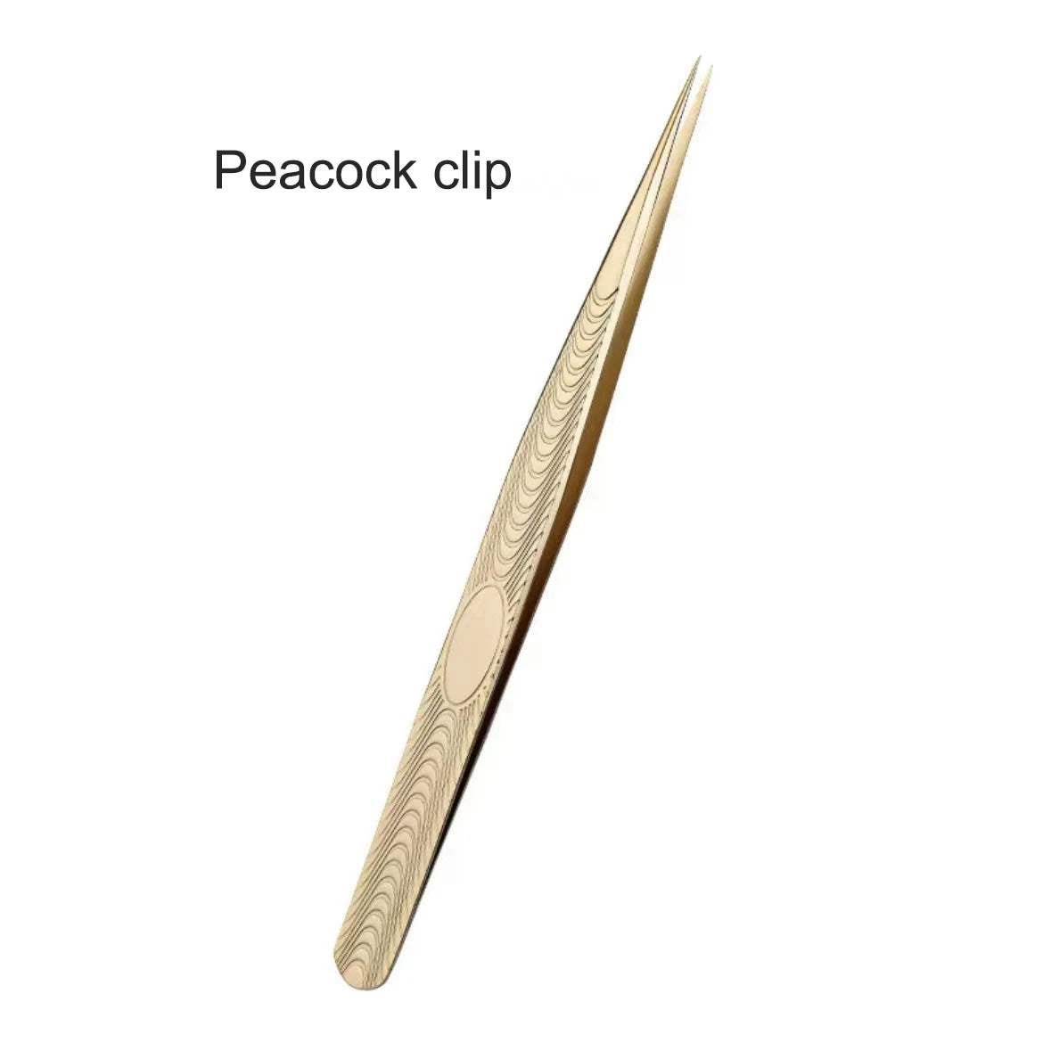 Eyelash Tweezers Professional Golden Stainless Steel High Precision