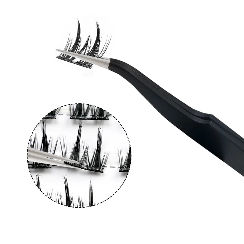 1PC Lashes Tools Tweezers With Fiber Tips for Volume False Eyelash Extensions