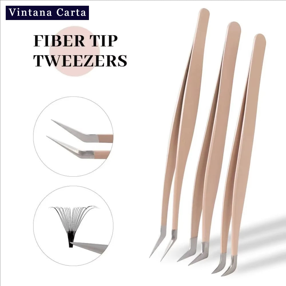 1PC Eyelash Extension Tweezers Stainless Steel 3D Accurate Clip Eyelashes Tweezers