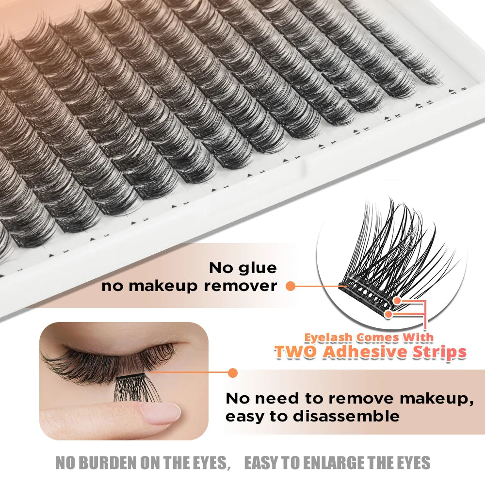 No Glue Needed Self Adhesive Cluster Lash