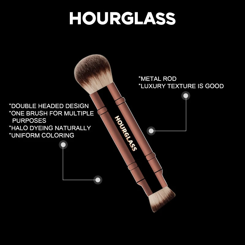 Double-ended Foundation Brush and Loose Powder Brush