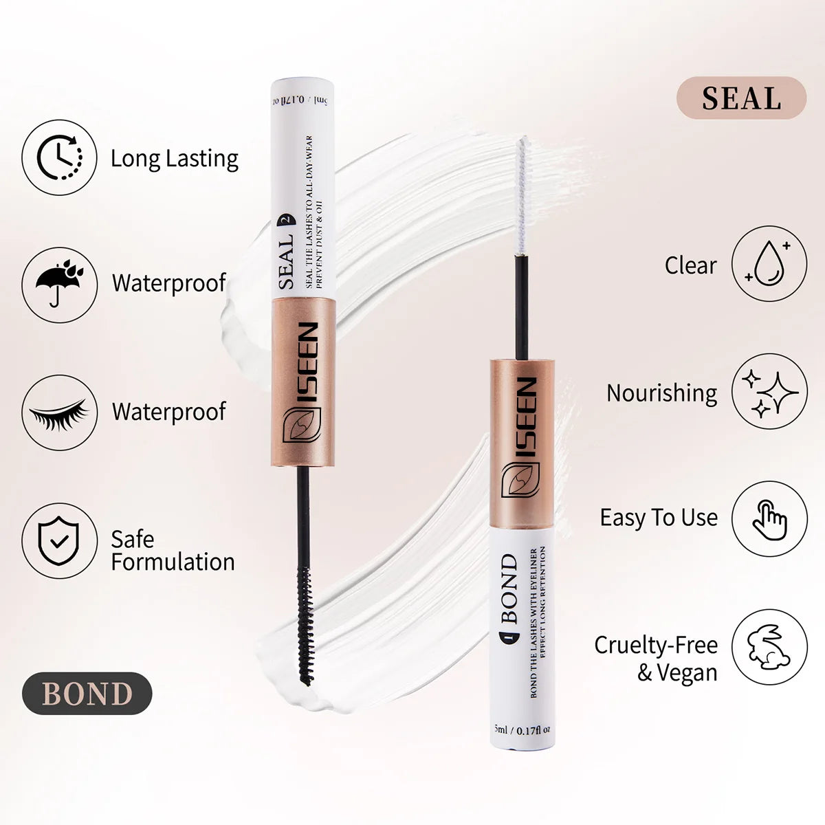 DIY Lash Extension Mix Styles Lash Clusters Individual with Bond&Seal Remover Tweezers & Lash Brush