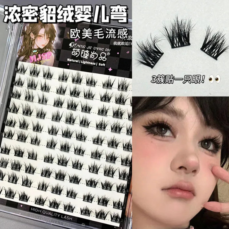 JAPAN Mink Adhesive Long Eyelashes