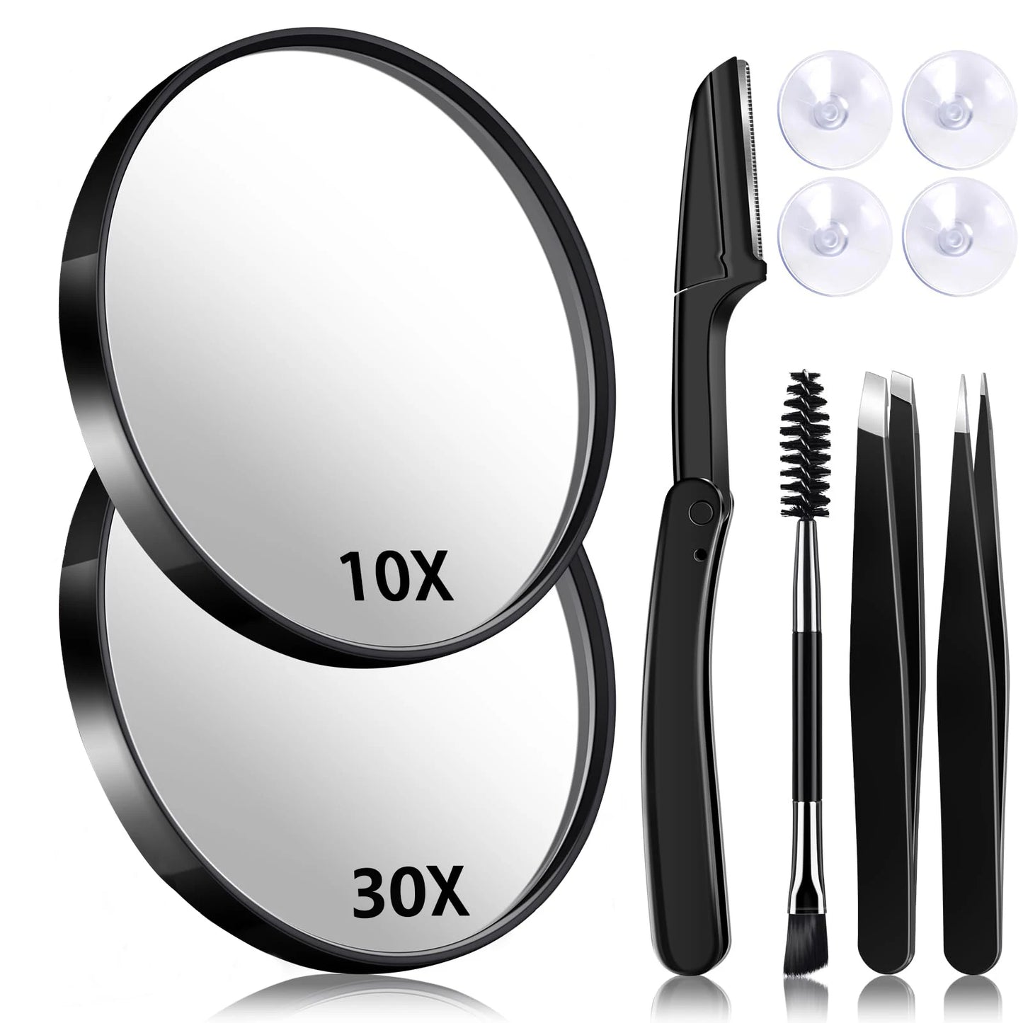 Magnifying Mirror and Eyebrow Tweezer Set