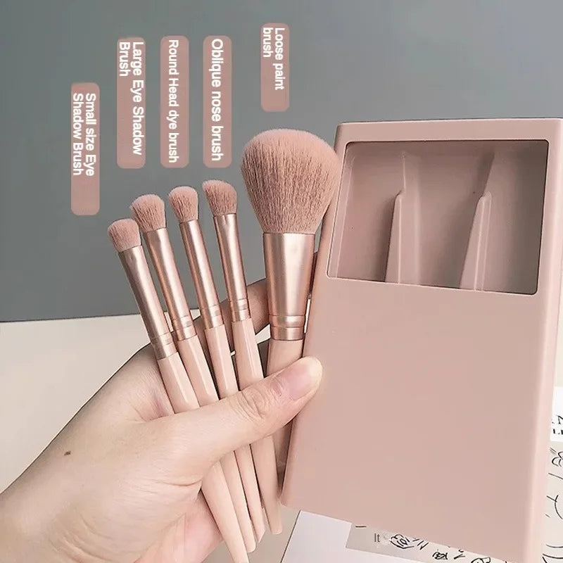 5 Piece Travel Portable Mini Makeup Brush Set