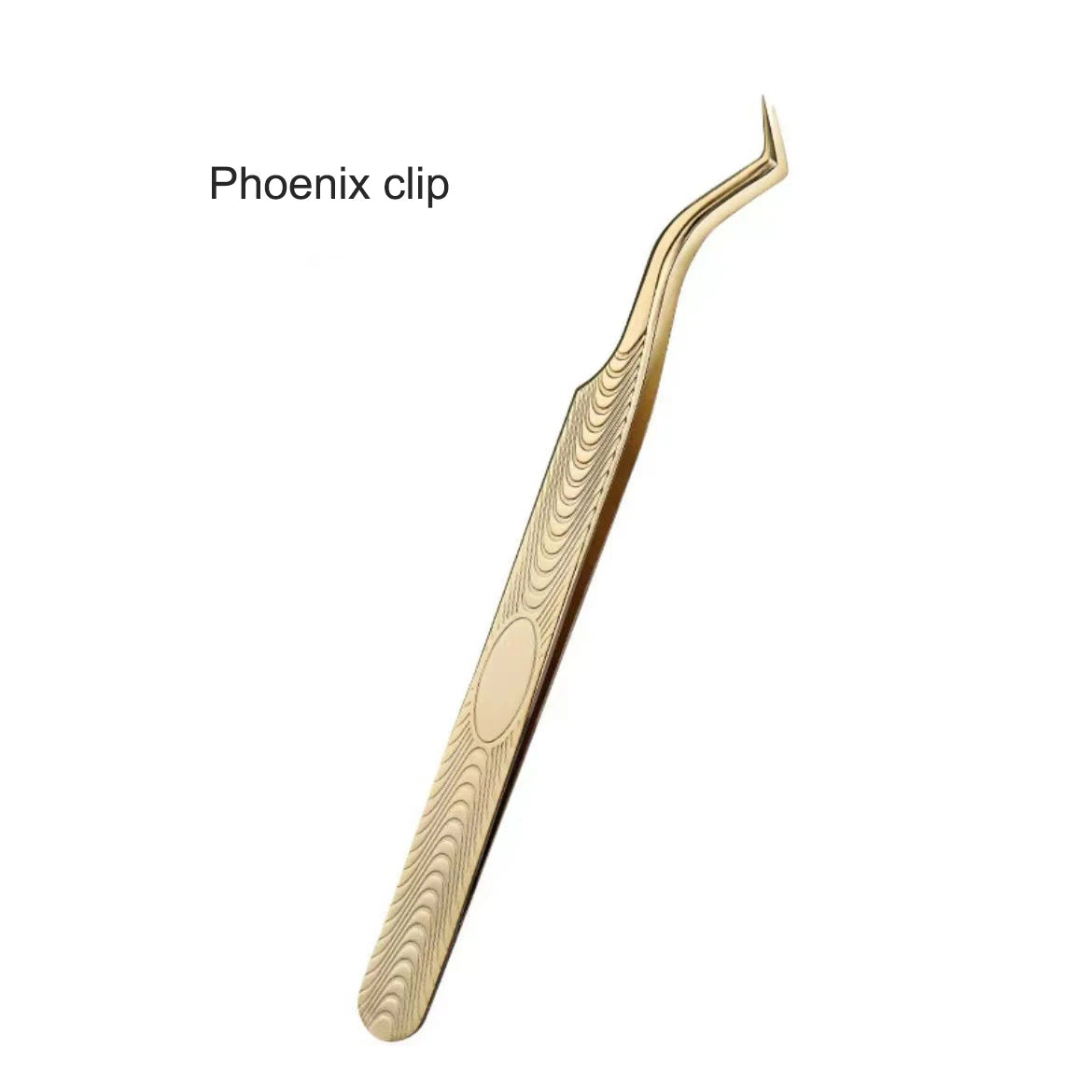 Eyelash Tweezers Professional Golden Stainless Steel High Precision