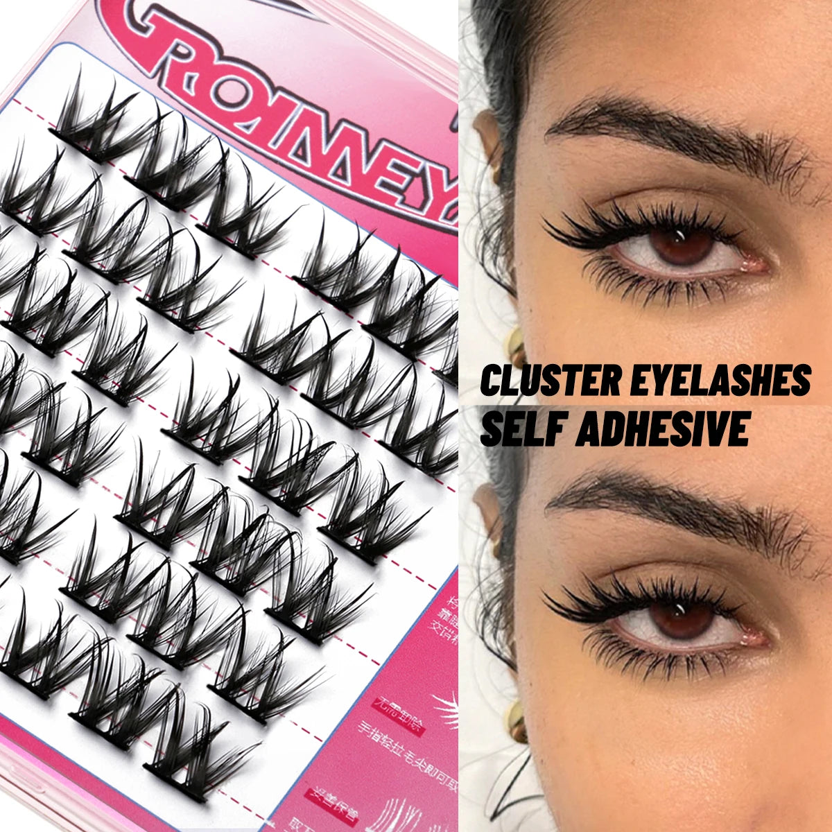 JAPAN Natural Look Volume Lash Cluster Eyelashes Extension