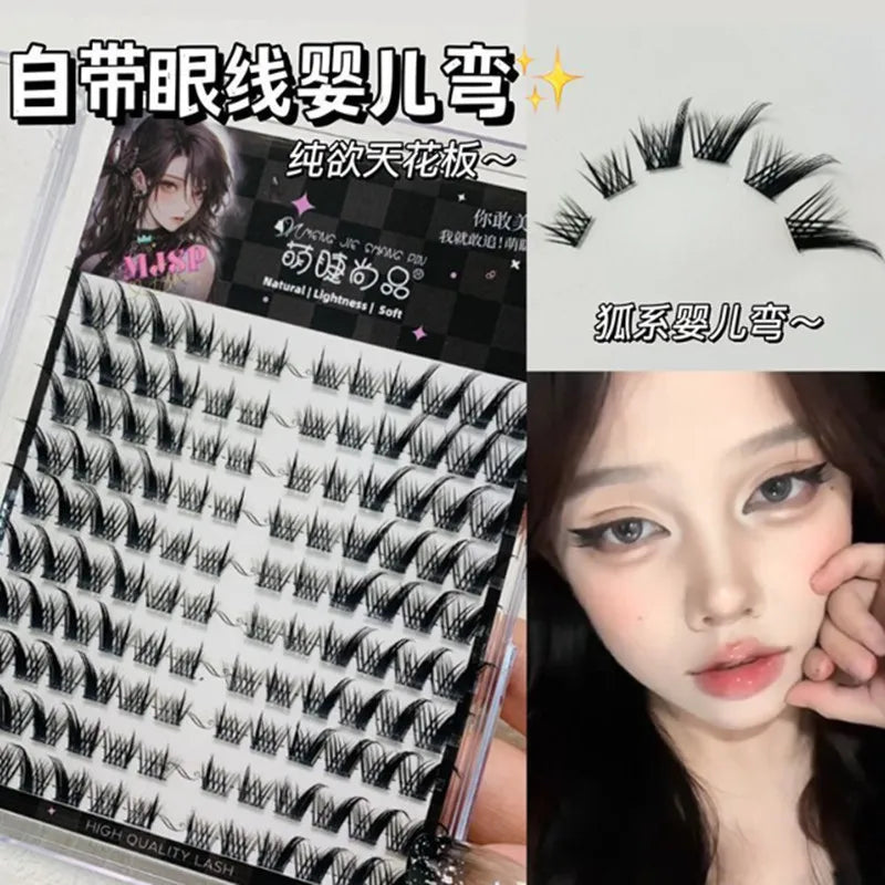 JAPAN Mink Adhesive Long Eyelashes