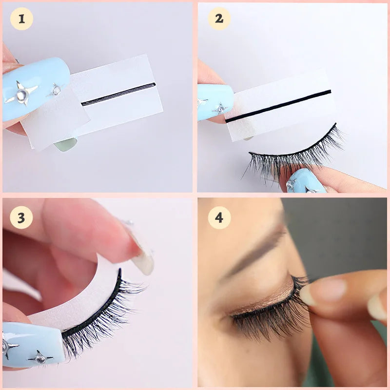 Reusable Self-Adhesive Glue-Free Eyelash Glue Strip