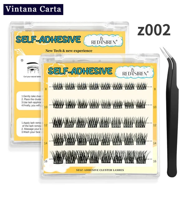 Self Adhesive Eyelashes with Lash Tweezers