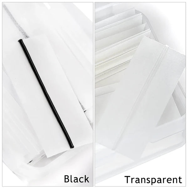 Black color of adhesive strip for eyelash and transparent choices for self adhesive strip for Eyelash extension.